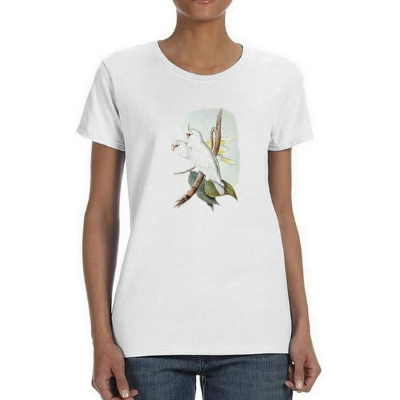 Ua Ch Pastel Parrots Ii T-Shirt Women -John Gould Designs, Female 3X-Large