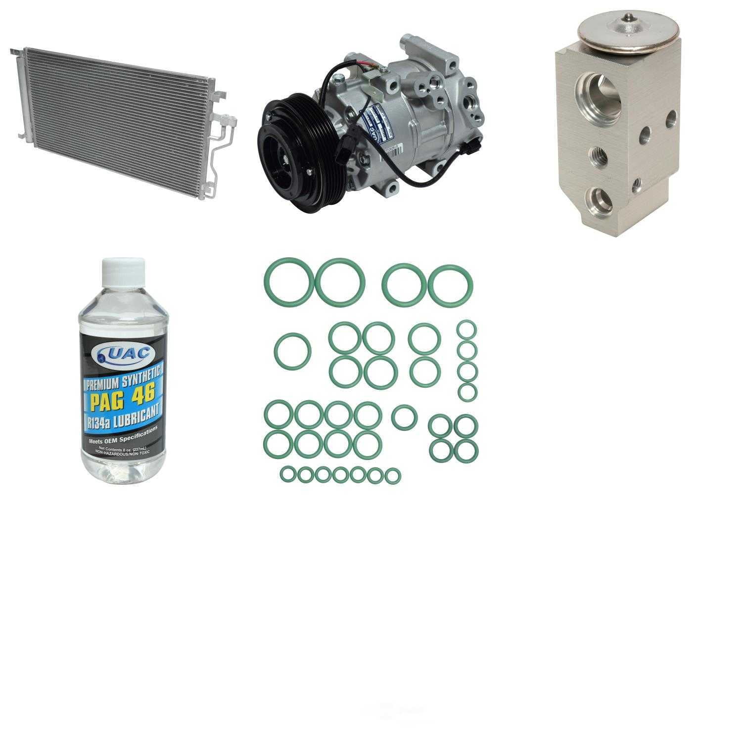 Uac Kt 1301A A/C Compressor And Component Kit Fits select: 2013-2016 KIA SPORTAGE LX, 2011-2013 HYUNDAI TUCSON GLS/LIMITED