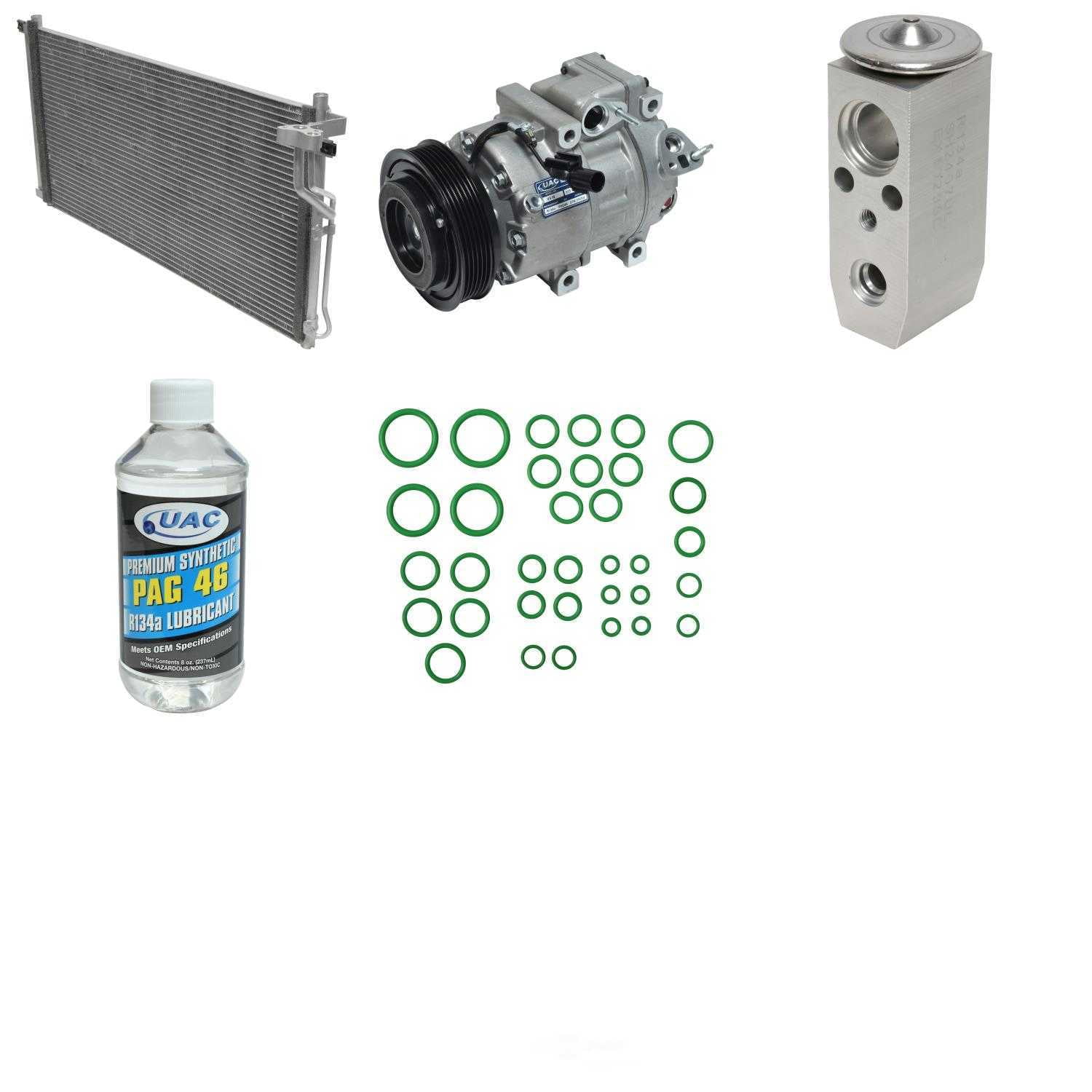 Uac Kt 1314A A/C Compressor And Component Kit Fits select: 2006-2008 HYUNDAI SONATA, 2006-2011 HYUNDAI AZERA