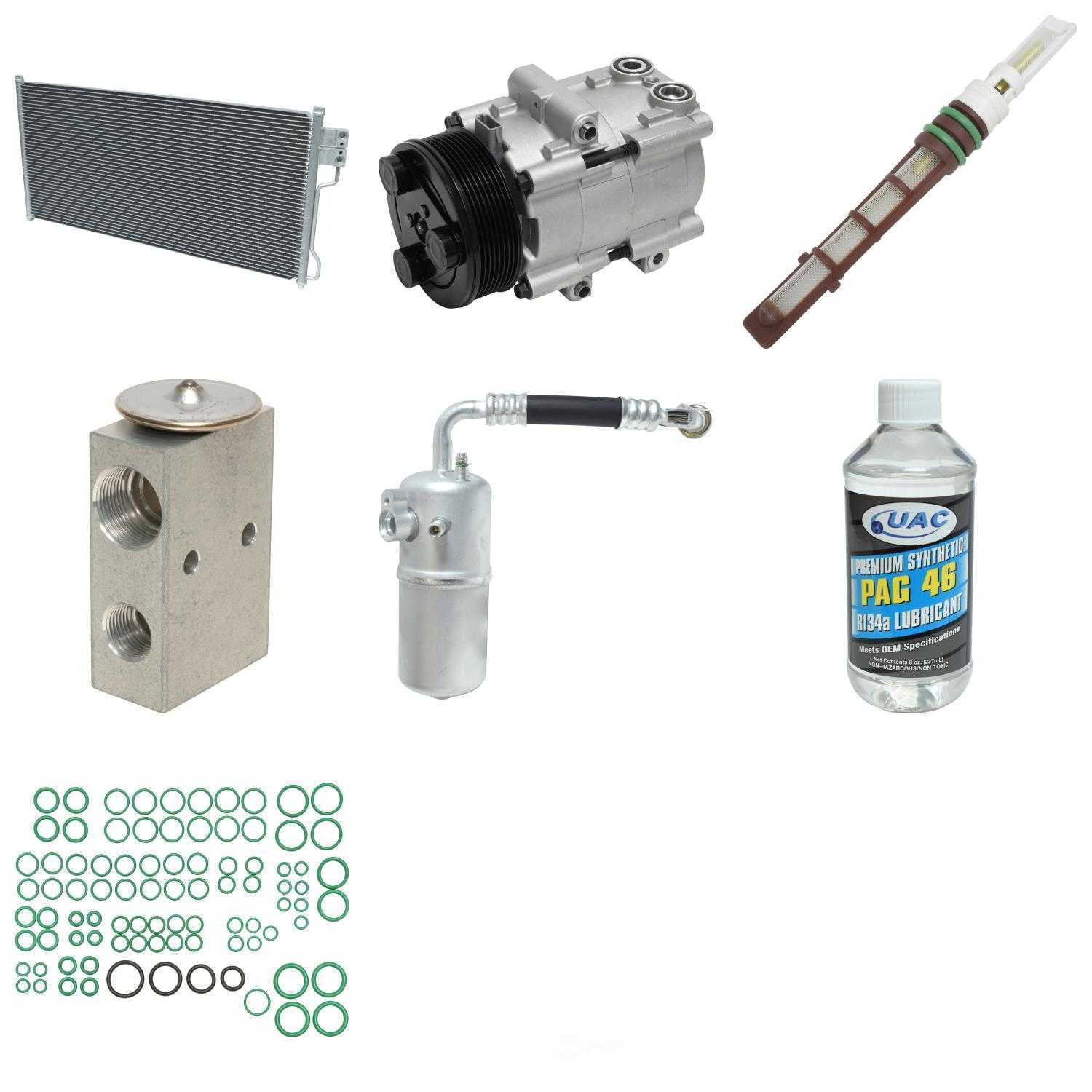Uac Kt 1569A A/C Compressor And Component Kit Fits select: 1997,1998-2002 FORD EXPEDITION