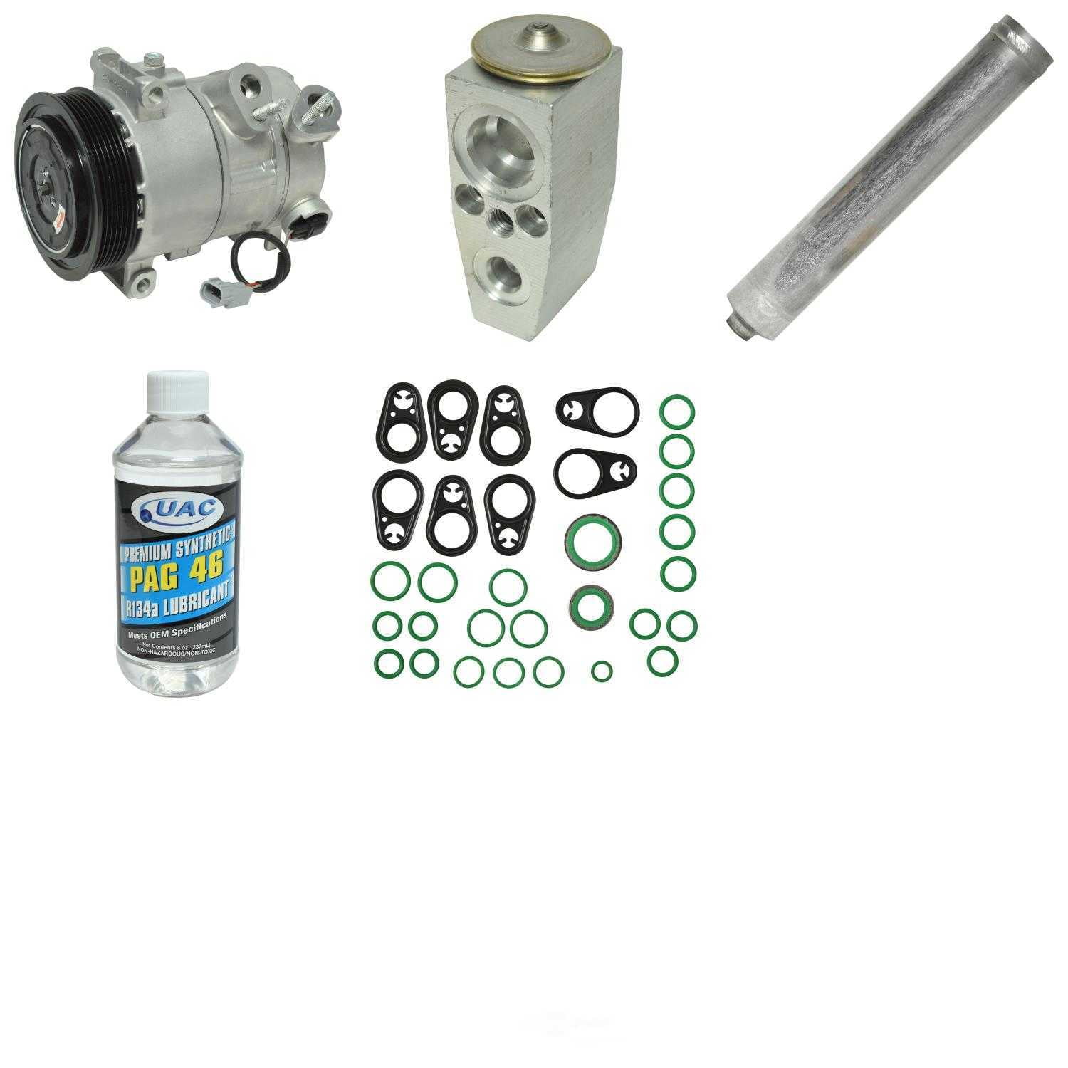 Uac Kt 4952 A/C Compressor And Component Kit Fits select: 2012-2013 JEEP PATRIOT, 2012 JEEP COMPASS SPORT