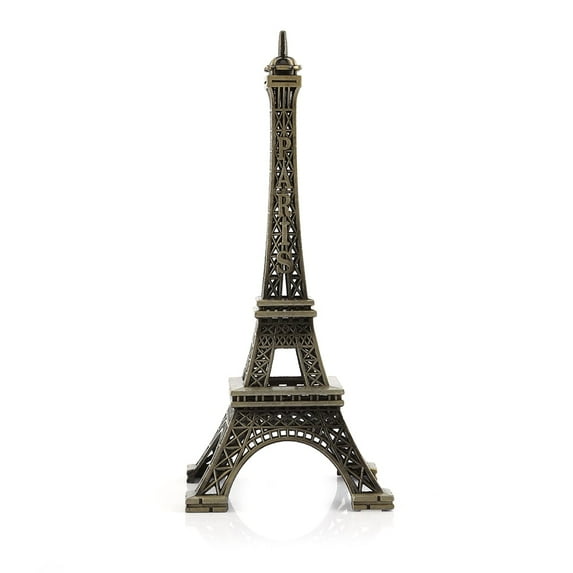 Uadme Decoración De La Estatua De La Torre Eiffel, Mini Figura Modelo De La Torre Eiffel De Metal para Recuerdos, Decoración De Mesa para Pasteles, Regalos, Fiestas(15cm)