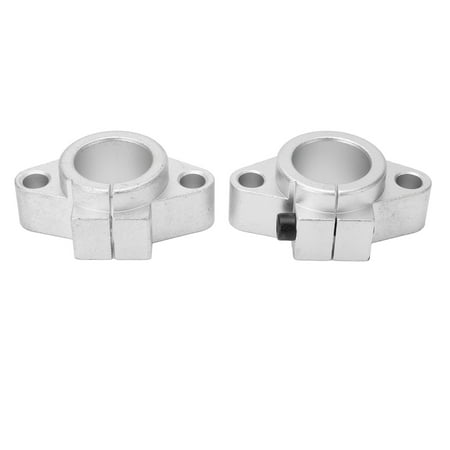 Uadme Linear Shaft Holder, 2Pcs Aluminum Alloy Motion Rail Guide Support CNC Router Clamping SHF35 for 35mm Dia