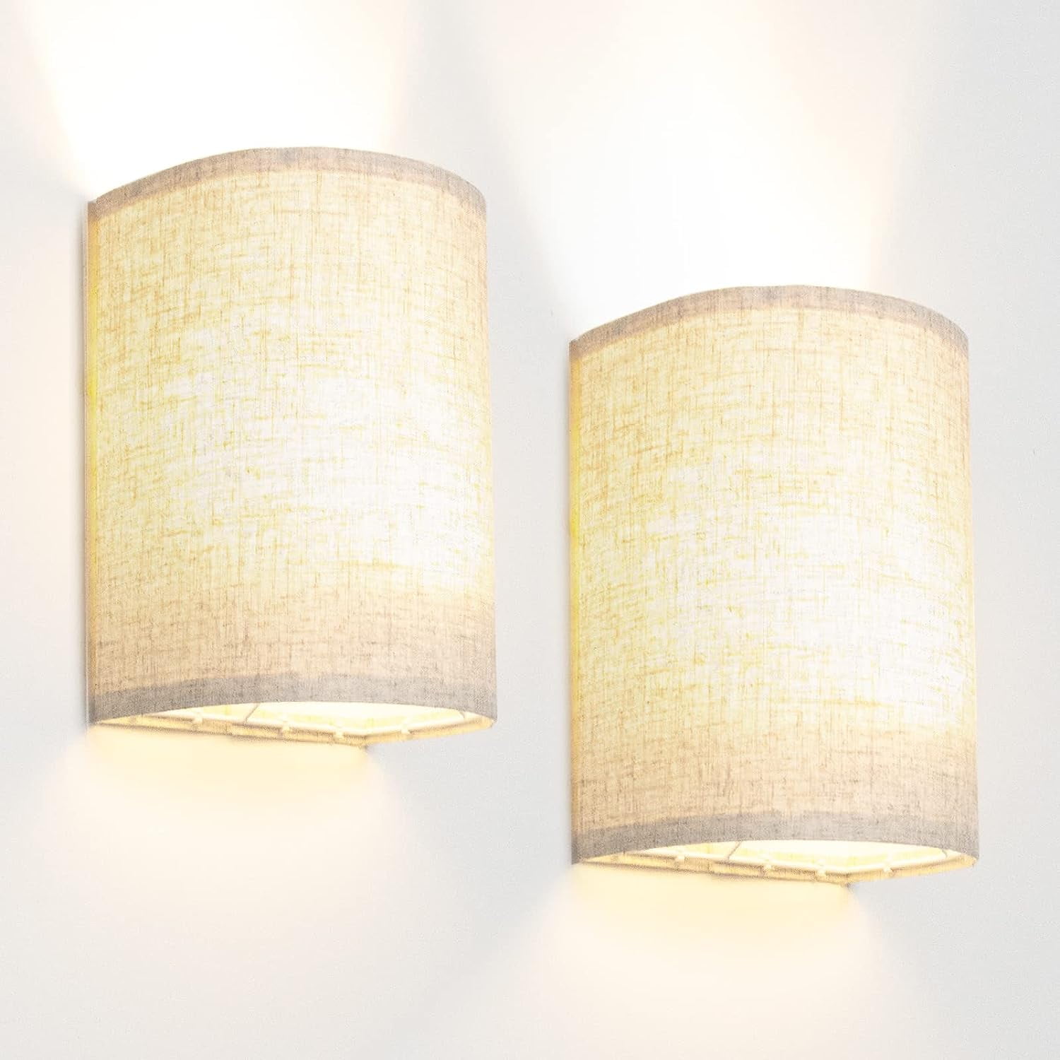 Uamector Wall Sconces Set of 2, Wall Lights for Bedrooms with Remote