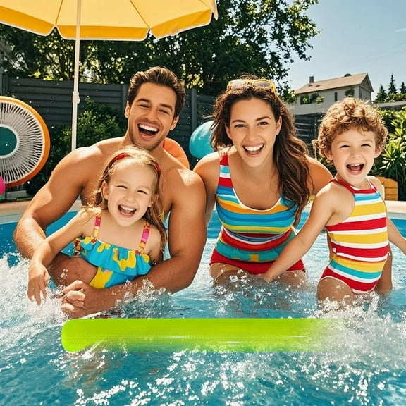 Uandlove Adult Heavy-Duty PVC Pool Noodles - Inflatable Portable Float for Swimming Training, Water Yoga & Pool Parties, Foldable with Fast Deflation for Pools/Lakes/Beaches