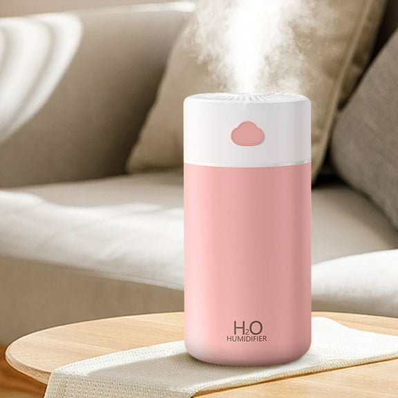 Uandlove Air Humidifier Humidifier USB Home Car Mini Water Replenishment Large Capacity 400ML Aroma Machine Humidifier Pink