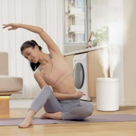 Uandlove Air Humidifier Humidifiers For Bedroom Large Room 5L Cool Mist Top Fills Oil Diffuser For Baby Nursery & Plants 360° Nozzle Quiet Rapids Humidification For Home Whole House