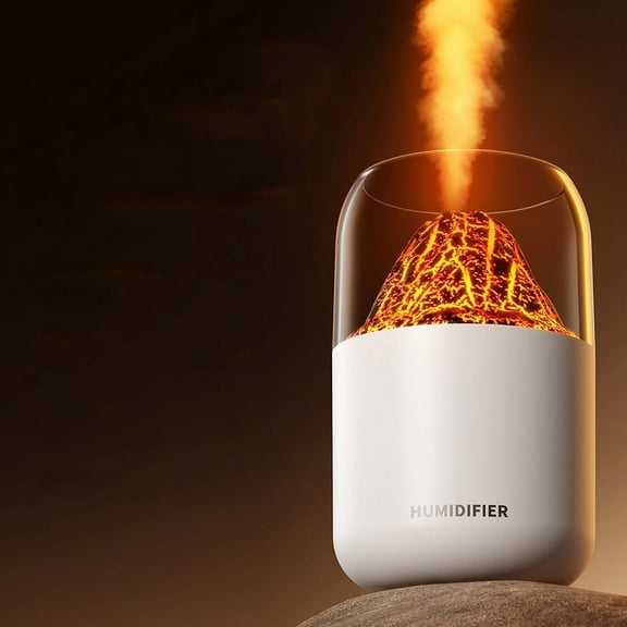 Uandlove Air Humidifier Simulated Flame Humidifier Household Lamp Humidifier Vehicle Mounted Aromatherapy Machine Large Spray