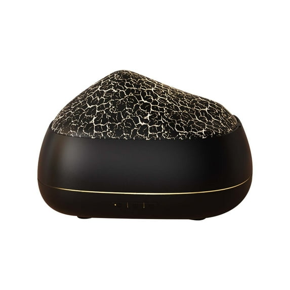 Uandlove Air Humidifier Volcano Aromatherapy Machine Essential Oil Spray Humidifier Household Colorful Desktop Lamp Bedroom Aromatherapy Machine Black