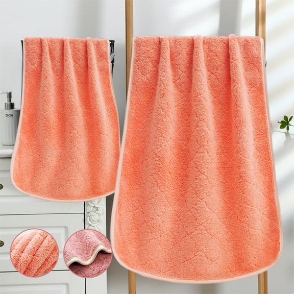 Uandlove Bath Towels on Clearance Large 27x55 Inches Coral Velvet Absorbent Bath Towels for Adults Face Towel 4colour