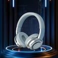 thumbnail image 1 of Uandlove Bluetooth Earphones Active Noise Cancelling Wireless Earbuds Over Ear Intelligent HiFi Stereo Foldable Lightweight Headset With Deep Bass,Silver, 1 of 9