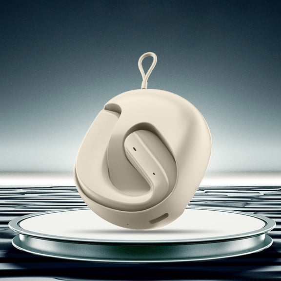 Uandlove Bluetooth Headset Gaming,Bluetooth 5.3 Senseless Wearing Comfort Non In Ear Open Directional Audio OWS Sports Bluetooth Earphones,Beige