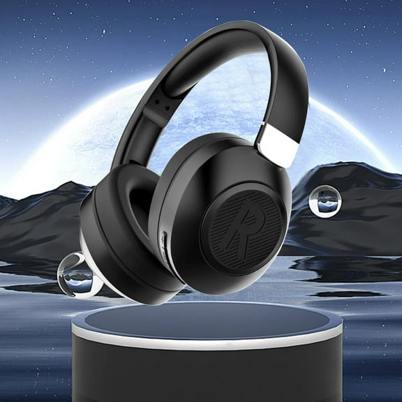 Uandlove Bluetooth Headset PS5,Intelligent Over Ear Wireless Bluetooth Headphones With HD Call Quality HiFi Sound 30 Hours Battery Life And AUX Cable - Perfect For Games Black