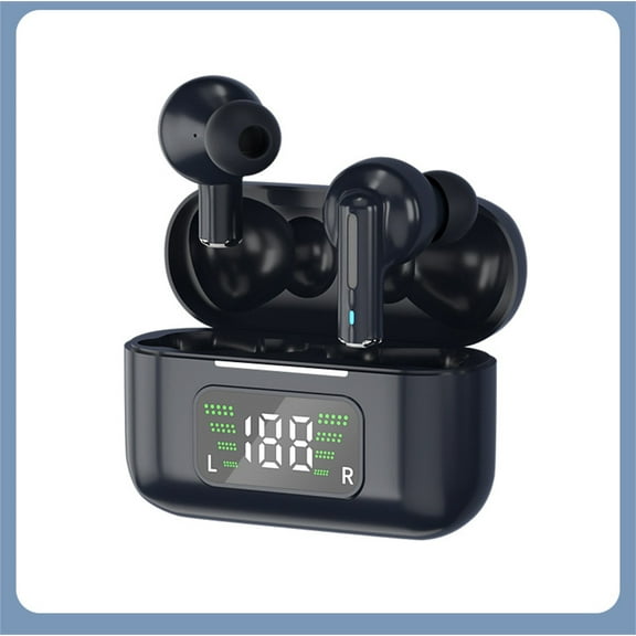 Uandlove Bluetooth Headset for Truckers,2024 New Bluetooth Earphones Digital Display In Ear True Wireless Sport Ultra Long Range Bluetooth Earphones,Dark Blue