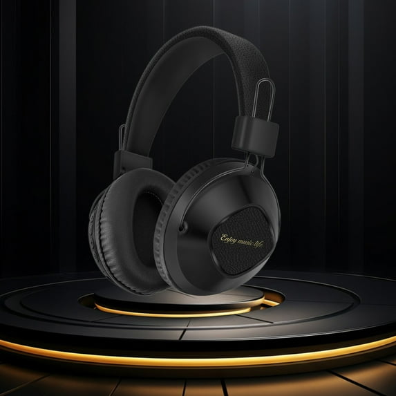 Uandlove Bluetooth Headset for Truckers,Headphones Wireless Bluetooth Headset Subwoofer Bluetooth Mobile Computer Game Music Sports Game IPX4 Waterproofs Headphones Black