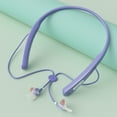 thumbnail image 1 of Uandlove Earphones for Iphone,Running Sports Neck Bluetooth Headset In-Ear Ultra Listening Wireless Headphones,Purple, 1 of 7