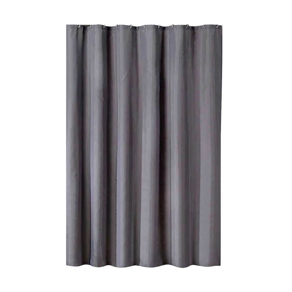 Uandlove 48x72 Inches Solid Color Fabric Shower Curtain, Waterproof Polyester with Rustproof Grommets, Machine Washable Bathroom Curtain