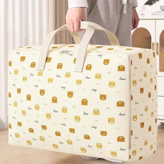 Uandlove Large Waterproof Storage Bags 70L, Collapsible Storage Bins with Handles for Moving, Clothes, Blankets, Travel & Home Organization