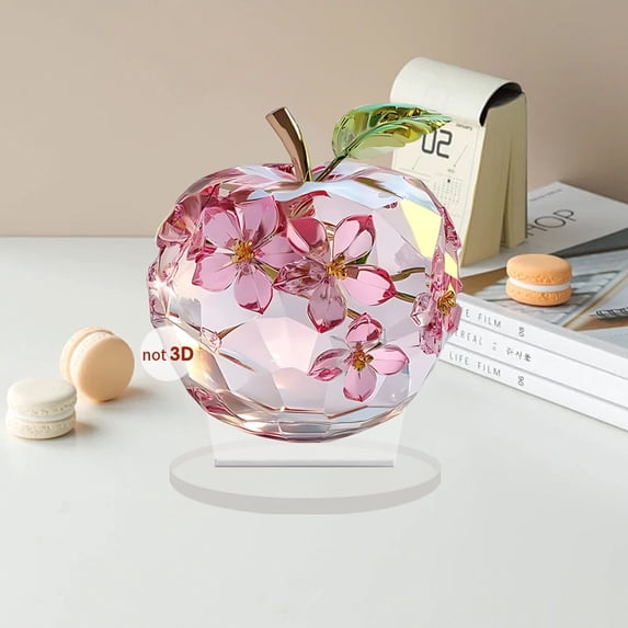 Uandlove Modern 2D Acrylic Desk Decor, Flat Tabletop Ornament for Home Bedroom Shelf, Minimalist Clear Figure, Housewarming Gift Idea
