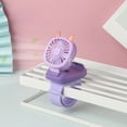 thumbnail image 1 of Uandlove Portable Handheld Fan Rechargeable 3 Speeds Mini USB Fan with Detachable Wristband Colored LED Lights Small Personal Fan for Travel Office Camping Desk Purple, 1 of 6