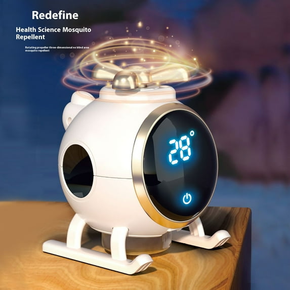 Uandlove Small Humidifiers for Bedroom Desktop Car Mounted Small Ornament Mosquito Repellent Incense Small Airplane LCD Display Household Bedroom Humidifier 50ml