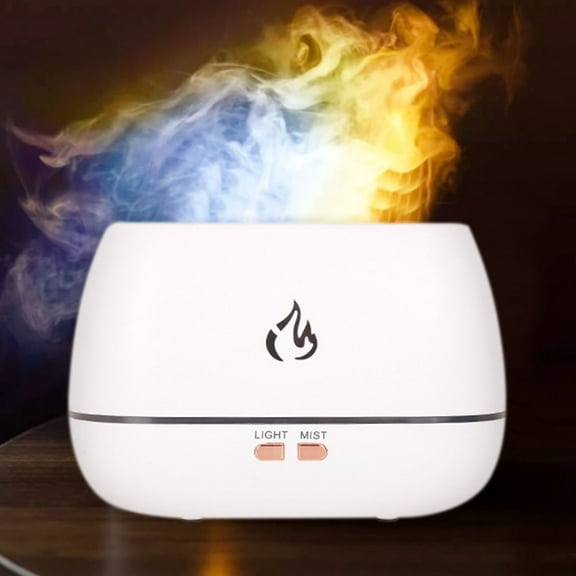 Uandlove Small Humidifiers for Bedroom Atomizing Humidifier 200ml Small Portable Wood Grain Simulation Oil Humidifying Aromatherapy Machine