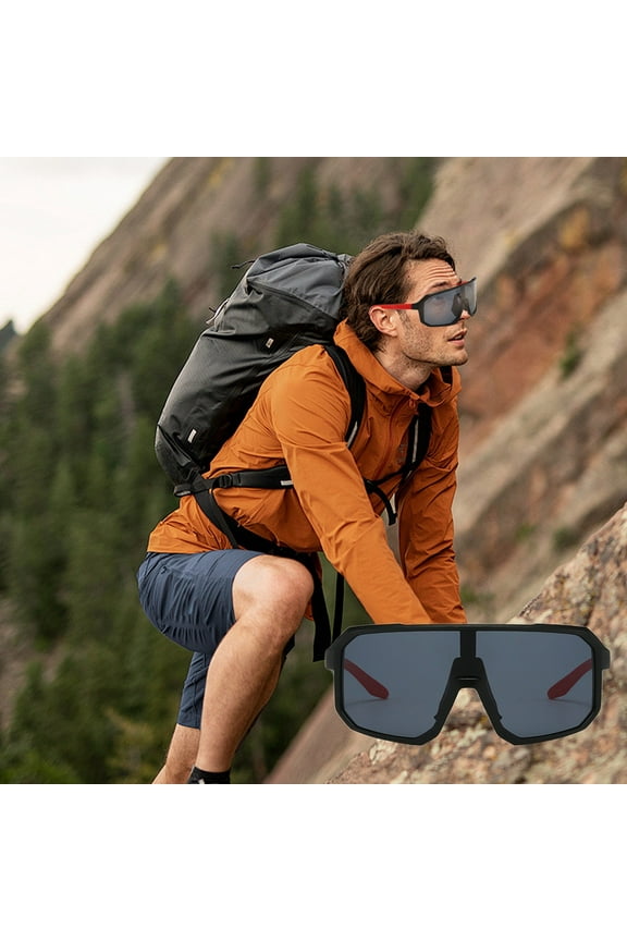 [VORONOI] Sport Cycling Sunglasses for Men Women, HD Wraparound Running Glasses for Outdoor Biking