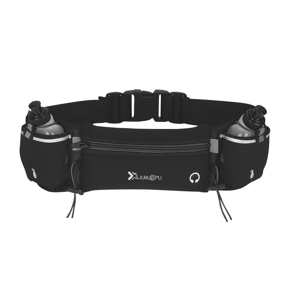 Uandlove Water Resistant Reflective Running Belt Fanny Pack - Adjustable, Fits Phones & All Waists, Unisex