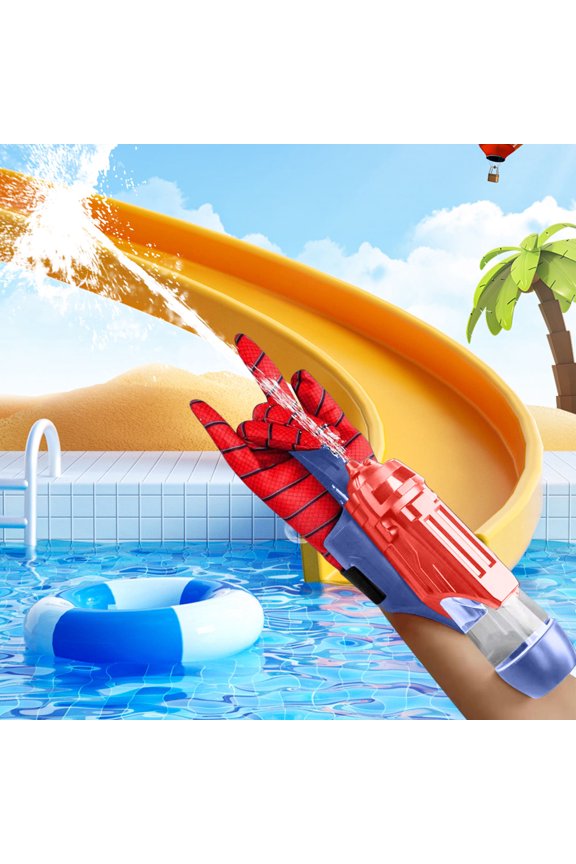 Wrist-Mounted Water Blaster, Automatic USB Rechargeable with 2 Extra Tanks, for Ki-ds Adults Summer Pool Parties