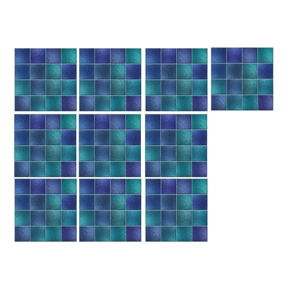 Uanit 10 Pcs Heavy-Duty Peel and Stick Backsplash Checkered 3.94" Kitchen 3D Adhesive Peel Stick Tile Waterproof Backsplash Renter Wall Tile for Bathroom Fireplace