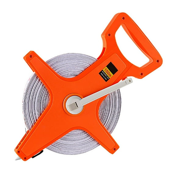 Uanit 100 Meter Long Tape Measure Fiber Ruler Portable Ruler Tape Measure Long Steel Tape Measure 100m Engineering Measurement Tape Measure