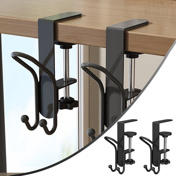 Uanit 2 PCS Fireplace Stocking & Wreath Hanger with 2-in-1 Design, No Drill Required Christmas Stocking Holder for Mantle Decoration and Festive Home Display During Holiday Season