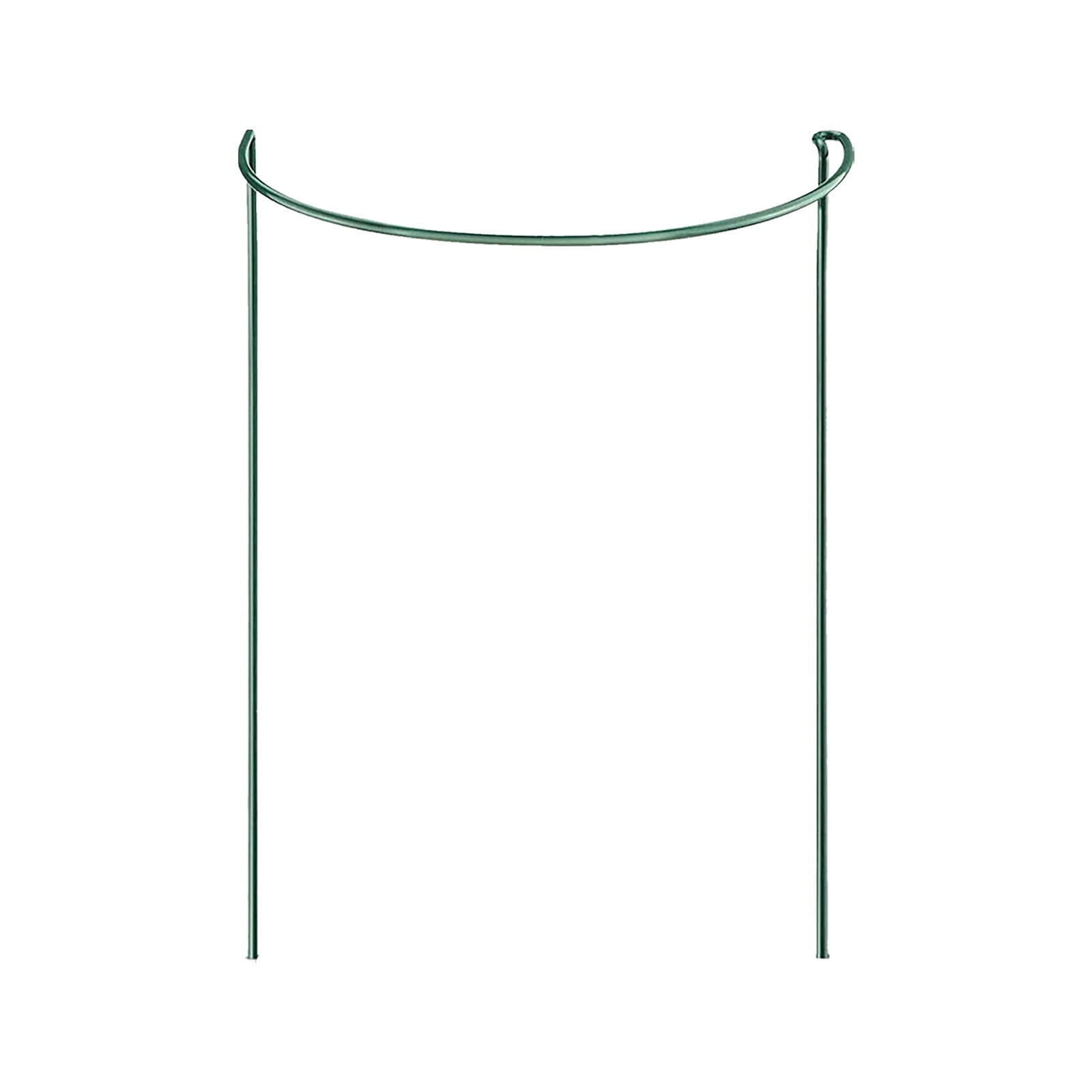 Uanit 24 Inch Plant Support Stakes, Half Round Metal Garden Plant Stake ...