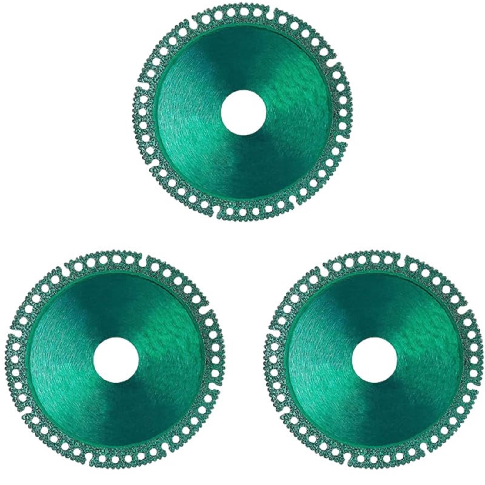 Composite Cutting Saw Blade For Angle Grinder - 100mm Diameter, 2mm Ultra-Thin, For Tile, Glass, Marble (2 Pack)