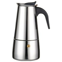 Uanit 300ml Stainless Steel Italian Moka Pot Coffee Foreign Trade Hot Selling European Espresso French Stovetop Maker for Induction Electric Ceramic Stove