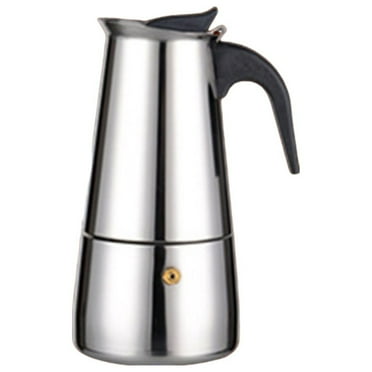 Uanit 300ml Stainless Steel Italian Moka Pot Coffee Foreign Trade Hot Selling European Espresso French Stovetop Maker for Induction Electric Ceramic Stove