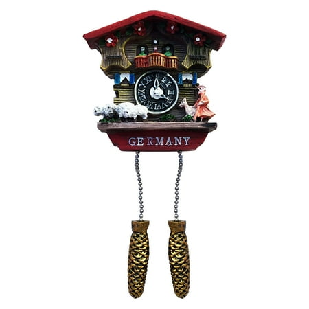 Uanit 3D Magnetic Cuckoo Clock Germany Fridge Magnet Souvenir Gift & Collection,home & Kitchen Decoration Magnetic Sticker, Germany Refrigerator Magnet