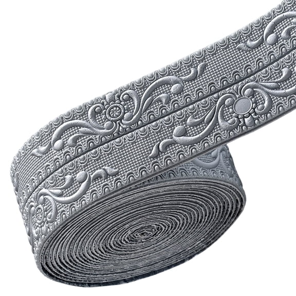 Uanit 4.3 Inch x 32.8ft Self Adhesive Flexible Foam Molding Trim – 3D Sticky Decorative Wall Lines, Peel and Stick Wall Baseboard Trim – For Home, Hotel, DIY Decor – Wallpaper Border