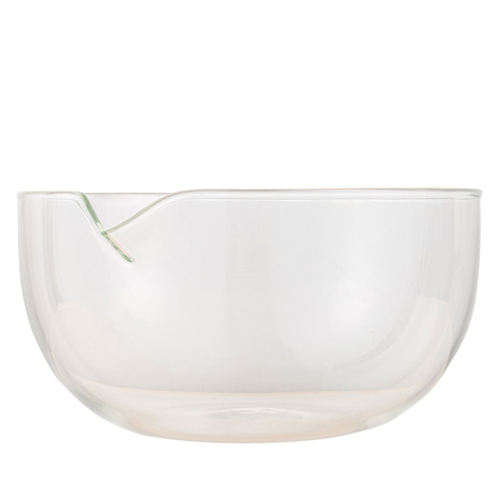 Uanit 5 Inch Small Glass Bowls, Glass Salad Bowl with Pour Spout, Borosilicate Glass, Porridge Bowl, Egg Beating Bowl,Small Glass Bowls for Kitchen Microwave and Oven Safe