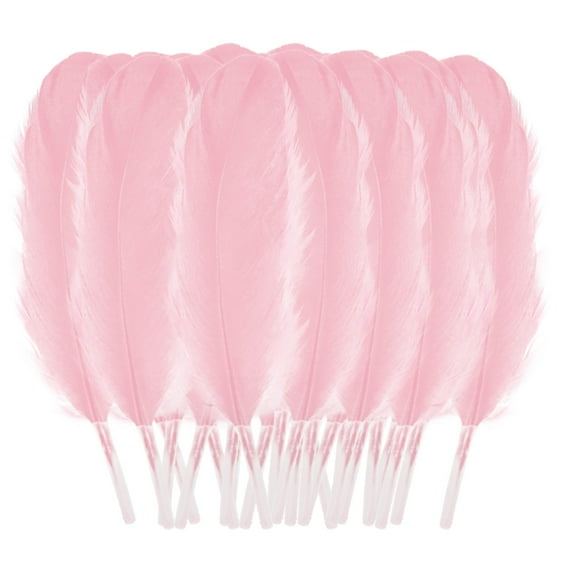 Uanit 50 Colorful Goose Feathers Diy Sunflower Wall Decoration Dream Catcher Wings Cat Stick for Wedding Clothing Hair Party Home Flower Pcs Plumage Craft Middle Floating Plume Arrangement