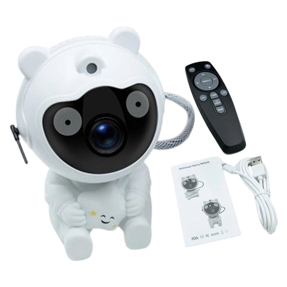 Uanit Astronaut Star Projector Night Light with Remote - LED Galaxy Theme Projector with 360° Rotation, Bedroom Decor for 𝗞𝗶𝗱𝘀 Adults, Birthday Gift, Nebula Lighting