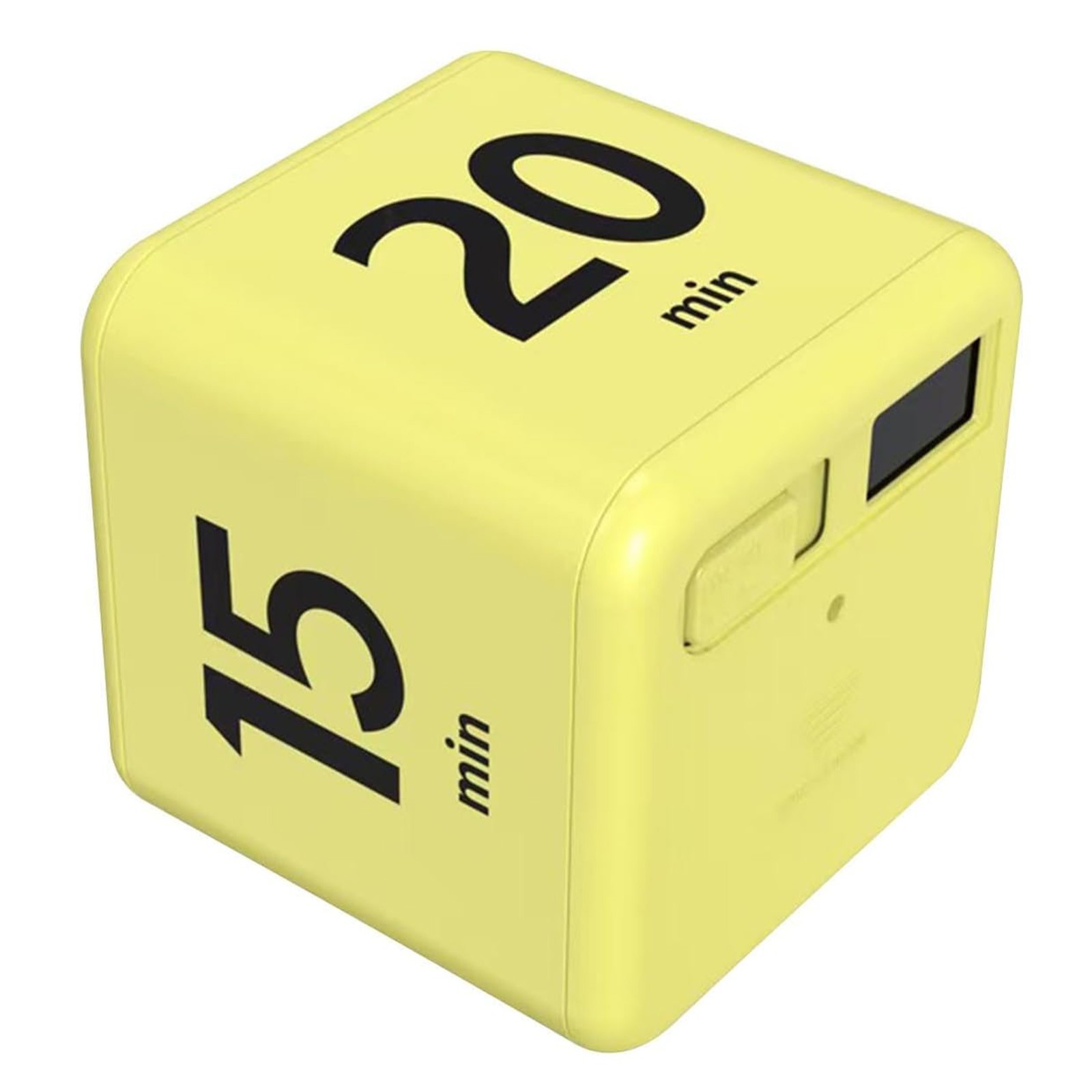 Timer A Cubo Digitale Con Sensore Di Gravità – Ricaricabile USB, Regolabile, Silenzioso O Con Suono, Per Cucina, Studio, Bambini, Lavoro (Nero)
