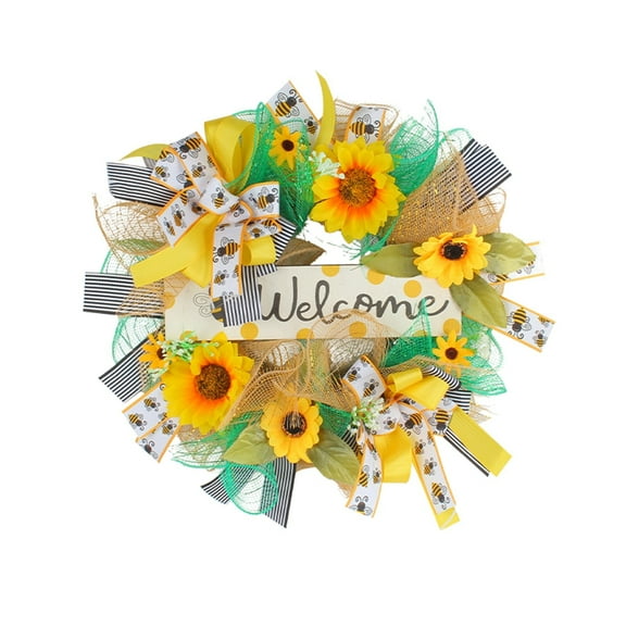 Uanit Bee Day Silk Scarf Garland Pendant Festival Home Wreath Decoration