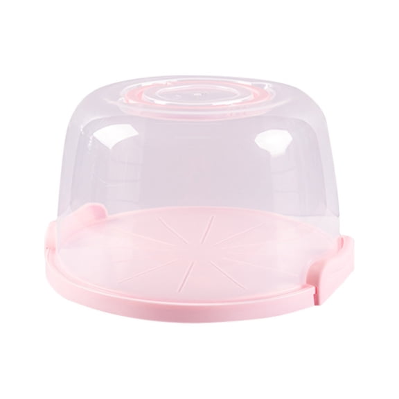 Uanit Cake Carrier with lid and Handle - Multipurpose Cake Stand with Lid for 9” Cake, Pie, Cupcakes - Cake Holder & Lid, Plastic Cake Container, Round Cake Cover for Transport & Storage