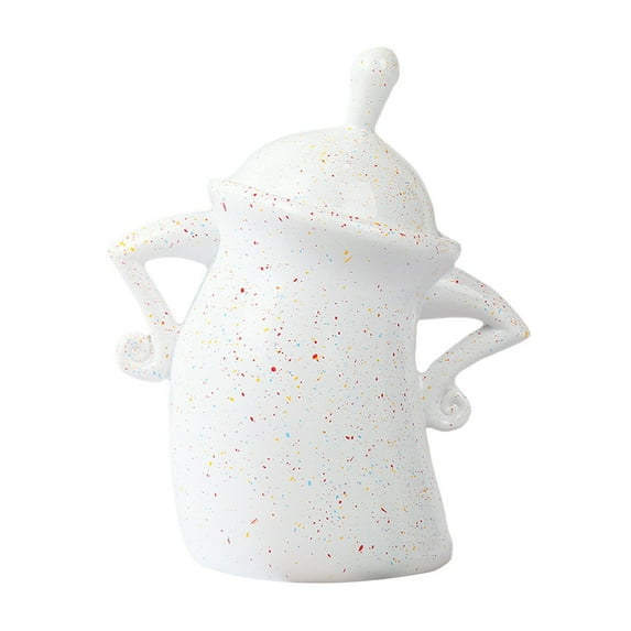 Uanit Canister with Attitude, Large Ceramics Jar with Lid,Cute Sassy Storage Canister,Creative Food Storage Jar with Airtight for Coffee, Tea, Sugar, And Spices