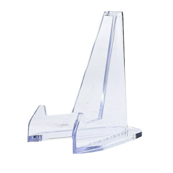 Uanit Card Display Stands Acrylic Card Display Clear Mini Card Stands Sports Card Holder for Display Challenge Medals Baseball Card Trading Cards Coin Graded Card