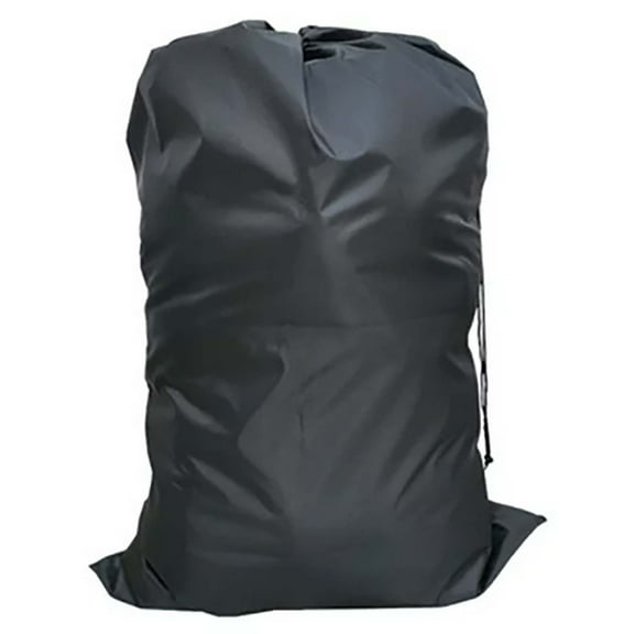 Uanit Clothes Storage Bag Dirty Laundry 31X47 2 Inch Polyester Oversized Heavy Duty with Drawstring Black Home Textile Storage