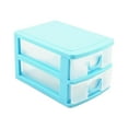 thumbnail image 1 of Uanit Desktop Storage Cabinet Durable Plastic Mini Drawer Sundries Case Small Objects Home Textile Storage, 1 of 3