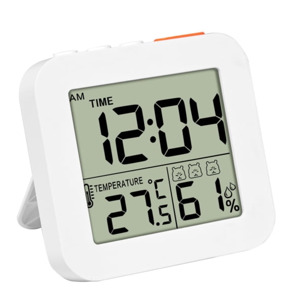 Uanit Digital Bathroom Shower Wall Clock Timer with Alarm with Big LCD Display, Waterproof for Water Spray, Humidity Temperature Display, Wall Clock Timer for Bathroom Shower Makeup Cooking