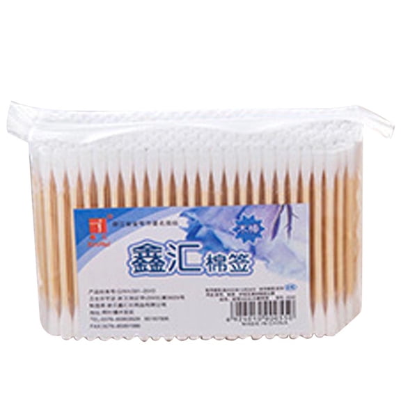 Uanit Double Ended Wooden Stick Cotton Swab Pointed Makeup Remover Cotton Swab Cotton Swab Disposable Multi purpose Cotton Cleaning Wooden Cleaning Supplies